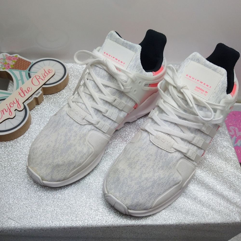 Adidas EQT support ADV Cristal White and P…